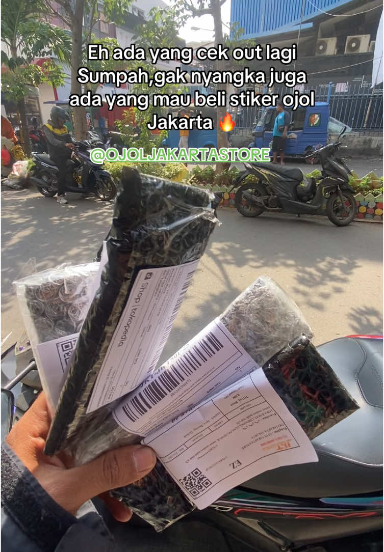 Makasih ya yang udah order stiker ojol Jakarta 😍 @OJOL JAKARTA STORE 