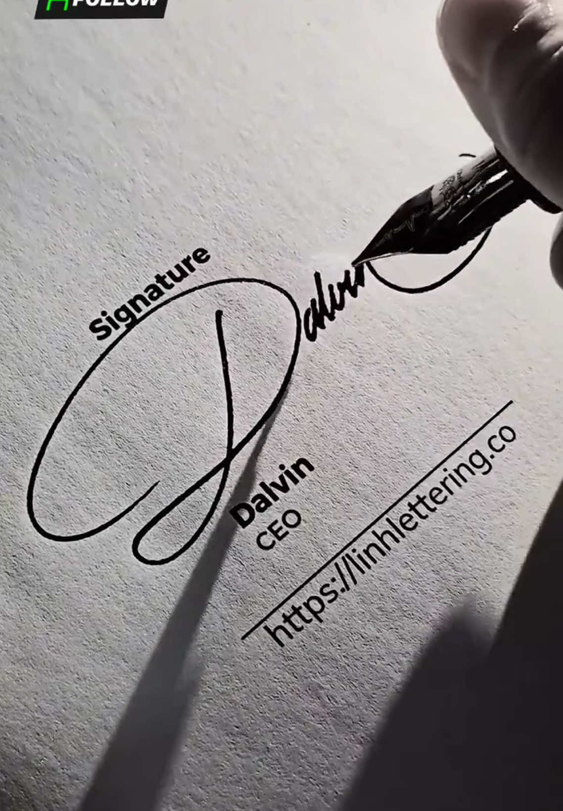 Signature style of letter D #signature #howtodraw #calligraphy #handwriting 