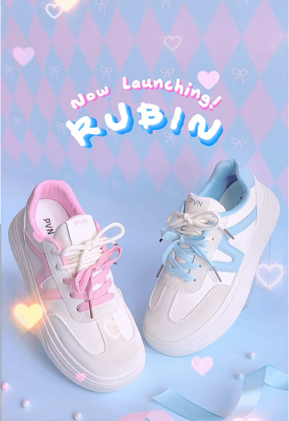 Ada lagi nih sneakers yang cute buat kamu, namanya PVN Rubin 😜 #pvn #pvnrubin #rekomendasisepatu #fyp #sepatuwanita 