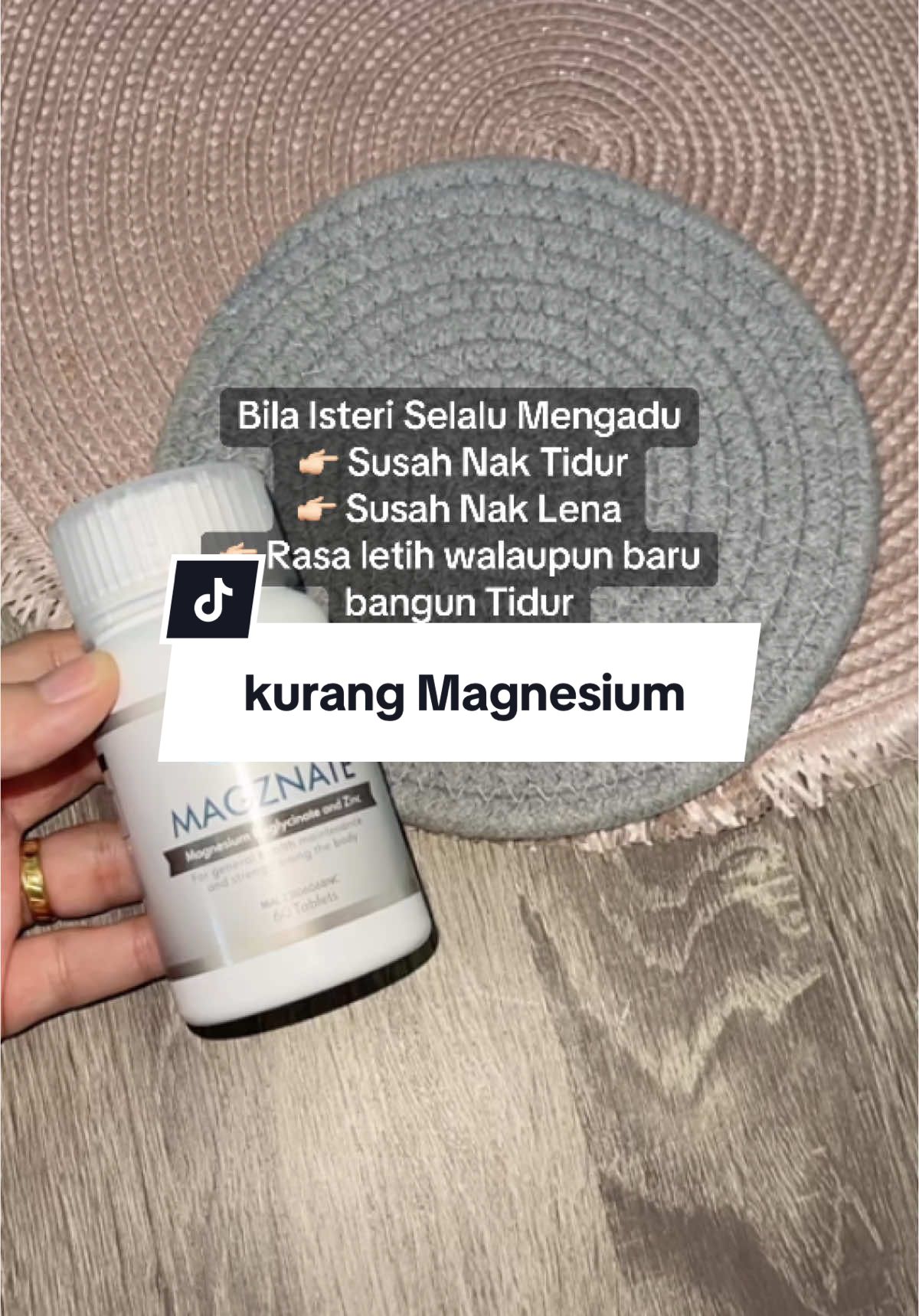 Isteri saya ambil magznate 1 kapsul sebelum tidur / 1 jam sebelum tidur dan spray magnesium oil di tapak kaki dan nadi tangan #magnesium#magnesiumdeficiency #magznate#infinitymagznate #magnesiumbenefits 