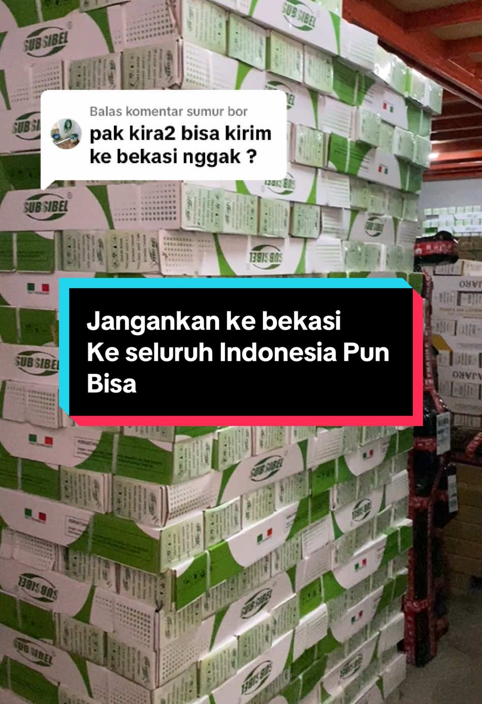 Membalas @sumur bor jangankan ke bekasi, Ke Seluruh Indonesia pun bisa • • #pengiriman #cod #delivery #subsibelindonesia #pompaair #pompasibel #pompasubmersible 