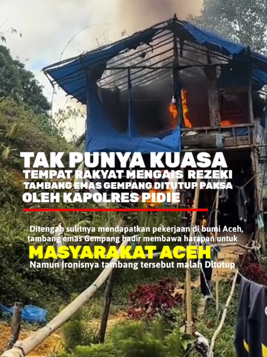 Tambang emas Gempang Ditutup #acehutara #aceh #acehviral #fypシ #fyp #video #tambang 