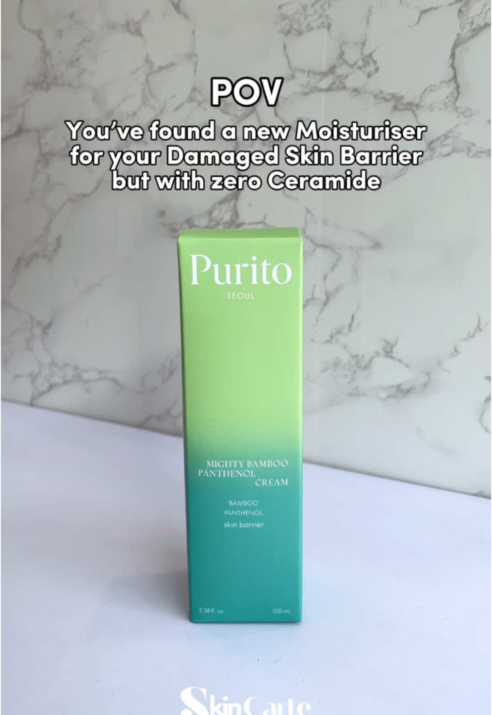 New Moisturiser for your Damaged Barrier & Acne Prone skin✨ Zero Ceramide & Zero Pore Clogging ingredient #purito #puritocream #puritobamboocream 