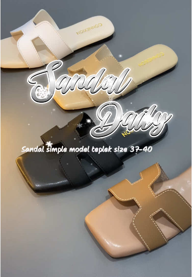 Sandal daily simple #wibgajian #YearEndSale #fyp #sandal #sandalsimple #sandalcantik #sandalflat #outfitdaily #rekomendasi #rekomendasisandal 