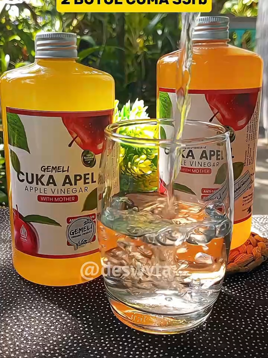 Membalas @rohayakurnia Paket Cuka Apel 2 Botol, Cuka Apel With Mother Gemeli #cukaapel #manfaatcukaapel #cukaapelmurah   #cukaapelwithmother #cukaapelorganik 