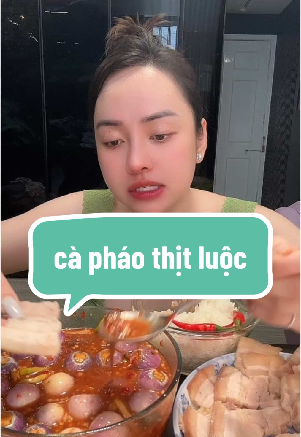 Chèn ơi tui ăn gần hết tô cơm luôn #xuhuong #mukbang 