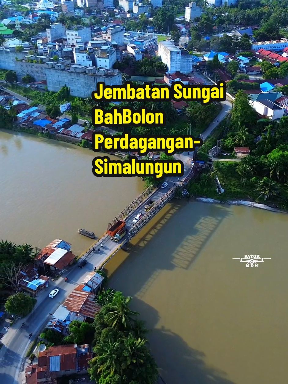 Membalas @phantria.2  Gak rindu kelen sm Jembatan Sungai  Bahbolon..?  #perdagangan #limapuluh #sungaibahbolon #jembatan #videodrone #sayokmdn 