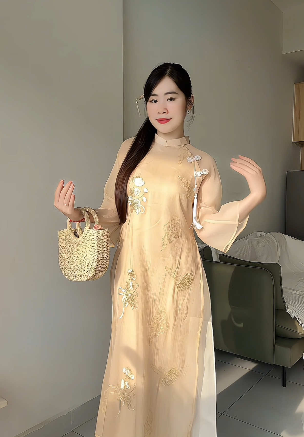 Phần 12: Áo dài Yến Vân #TikTokFashion #tiktokviral #aodai #aodaivietnam #goclamdep #fashion #aodaitet 