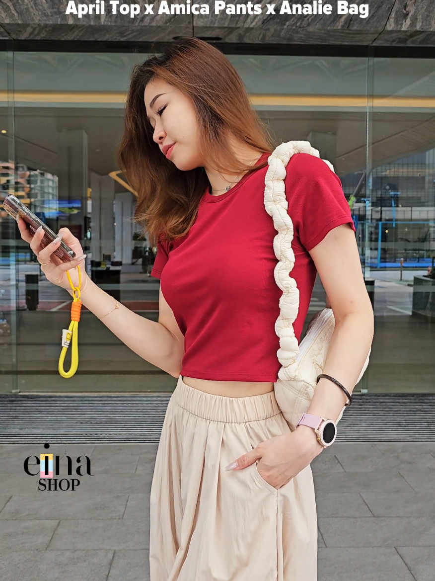 Limited edition Maroon colour for our hot selling April bra padded top. Limited 200pcs only. Hurry grab it now. #einashop #brapadded #bag #fashion #fashiontiktok #cny2024 #cnyfashion #cnyootd 