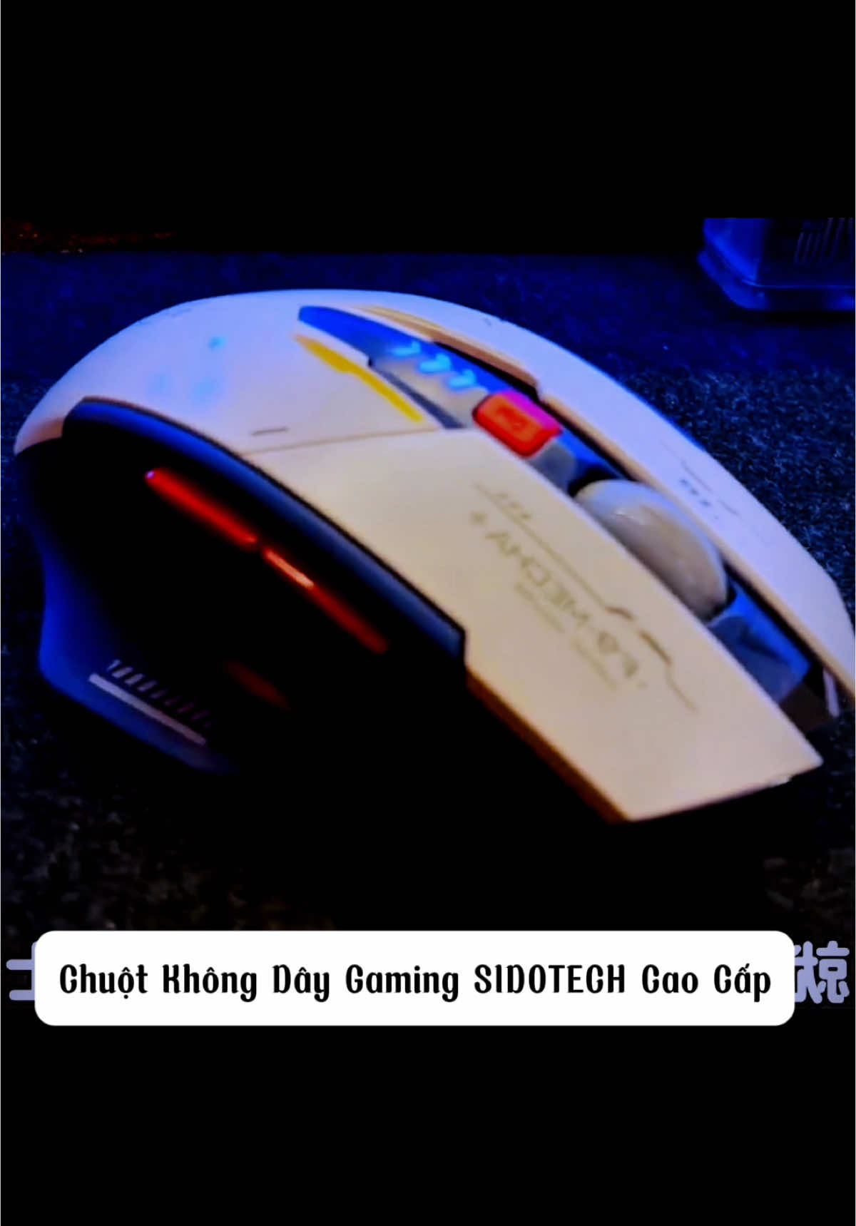 Chuột máy tính không dây gaming SIDOTECH F9 GUNDAM pin sạc sử dụng liên tục 3 tháng 6 nút chức năng thiết kế công thái học 4 mức chỉnh DPI silent tắt tiếng chống ồn wireless chơi game liên minh csgo dota valorant trên PC Laptop #chuotkhongday #chuotgaming #chuotkhongdaybluetooth #chuotsidotech #phukien #congnghe #xuhuongtiktok 