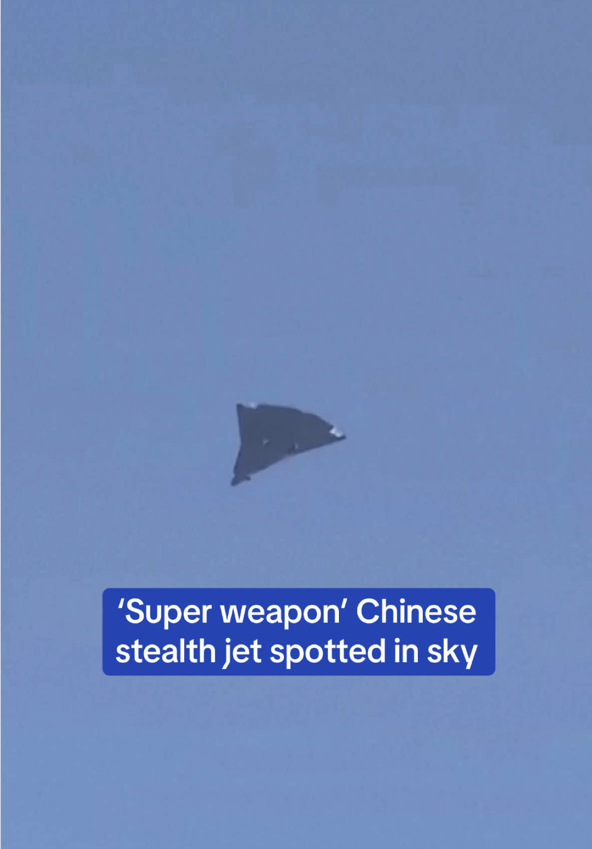 A new super long range Chinese fighter jet has stunned the world after the plane was spotted on its maiden voyage missing one key feature. The stealthy 'super weapon' was spotted over China and speculation suggests the country may be on the edge of unveiling new high-performance combat aircraft. According to defence news and analysis website The War Zone, the fighter is speculated to have the ability to fly on edge of space and has been designed to target US early warning aircraft and tankers that could not be reached before.