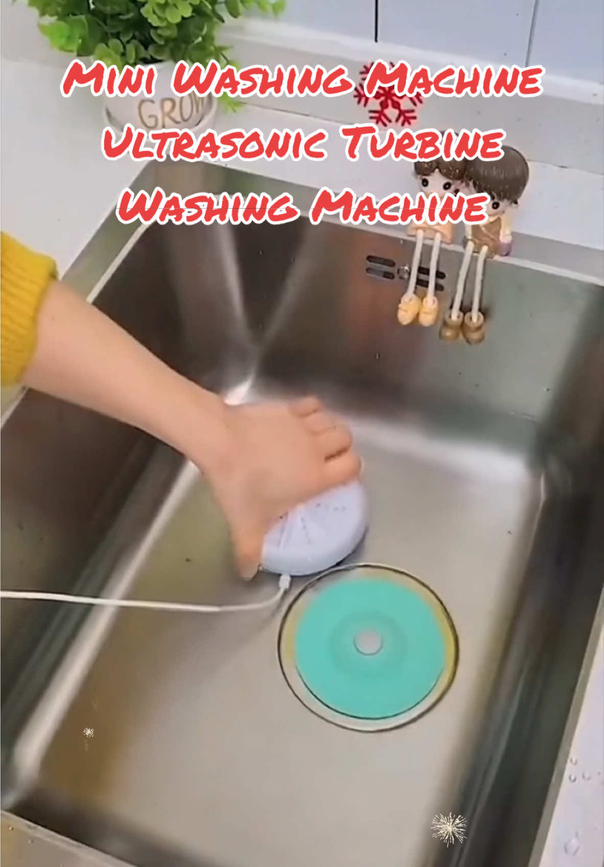 Mini Washing Machine Ultrasonic Turbine Washing Machine Portable Turbo Washer Wash Clothes Goestore #Mini #washing #turbo #fypシ゚viral #fy #turbo #susanlifeshop 