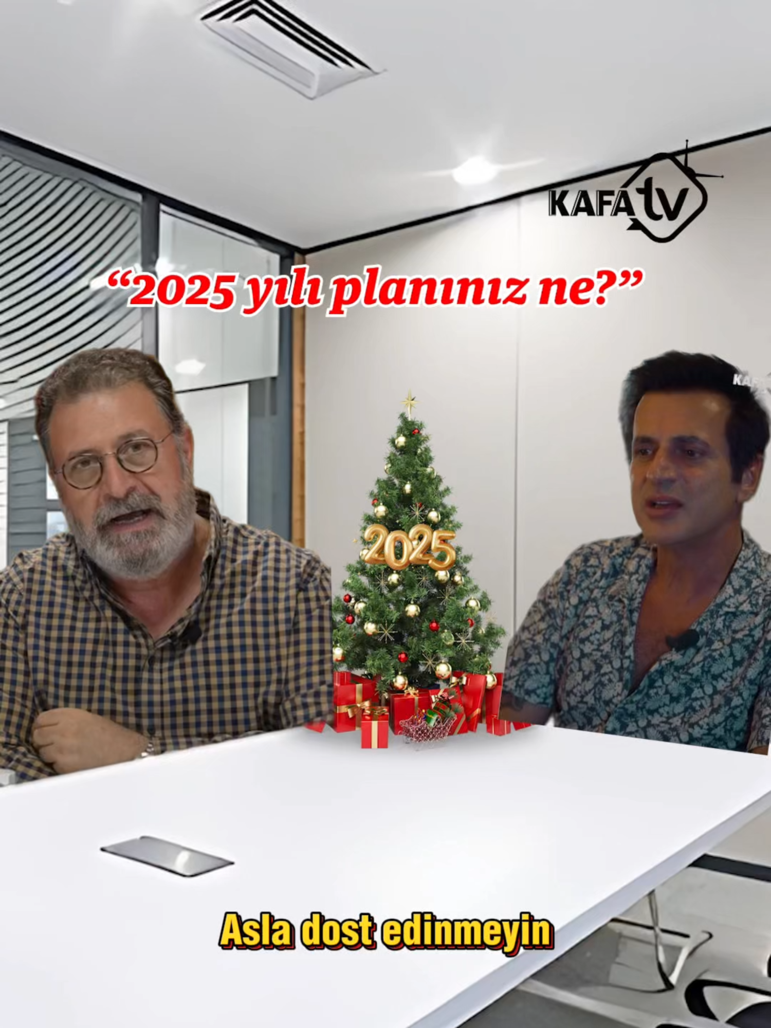 2025 yılı planınız ne? 🎄 #ilberortaylı #teoman #canyılmaz #yılbaşı #yeniyıl #plan #kafatv #neizlesem