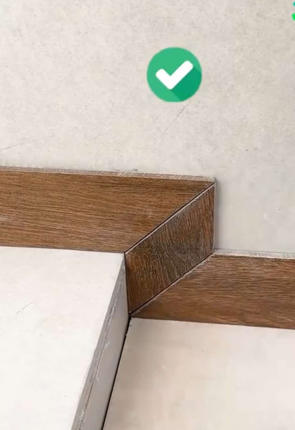 Skirting boards fitting trick  || #crafts #handcraft #art #creative #craft #magic #easycraft #drawing #artist #hack #forypupage #usa