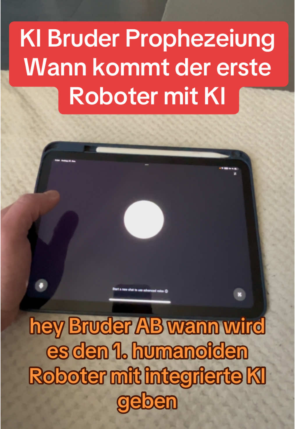 KI Bruder Prophezeiung - wann kommt der erste Roboter mit integrierter KI #ki #chatgpt #kiantworten #roboter 