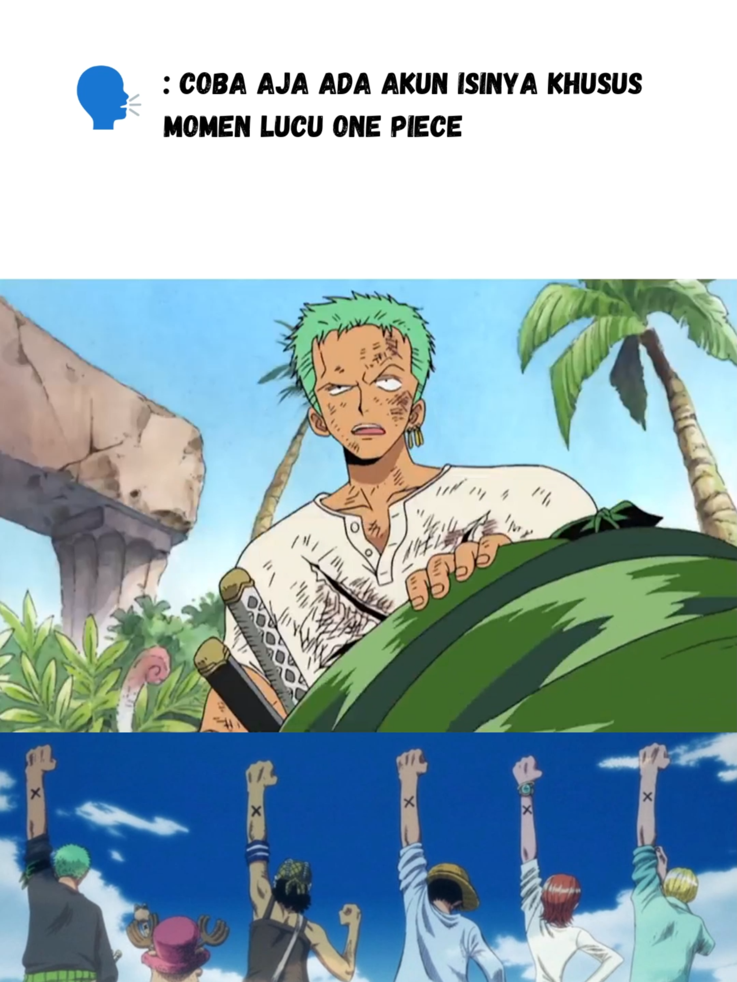 Zoro buta map... #onepiece #onepiecelucu #onepiecengakak #onepiecetiktok #anime