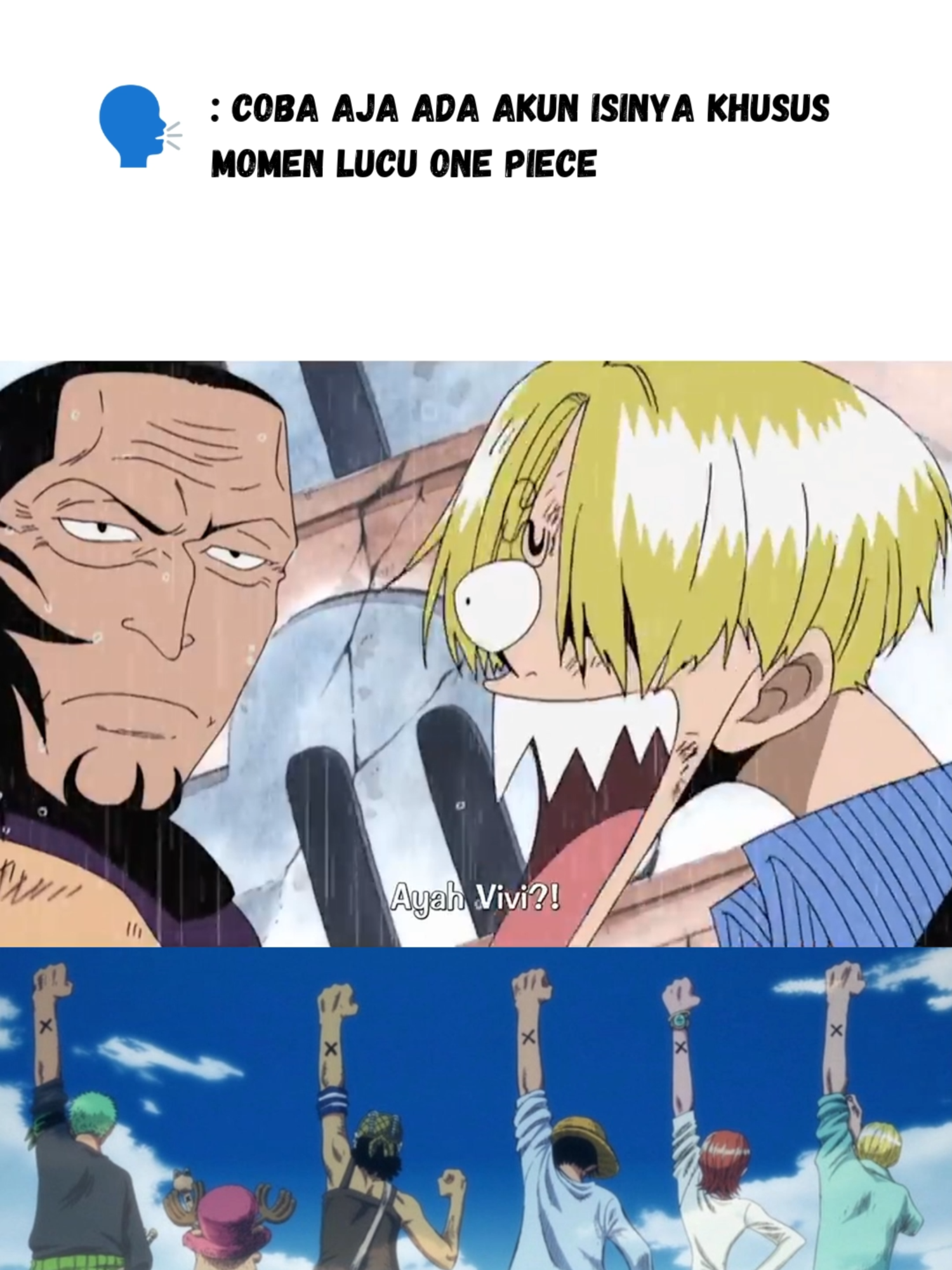 Sanji yang paling kaget... #onepiece #onepiecelucu #onepiecengakak #onepiecetiktok #anime