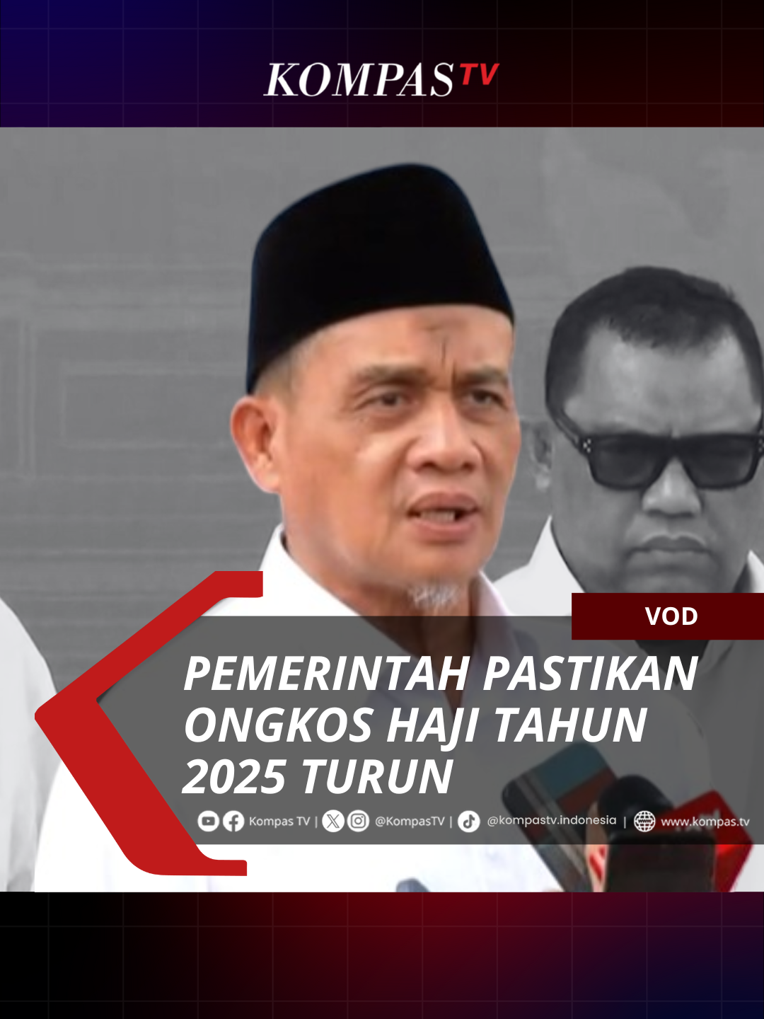 Pemerintah memastikan biaya haji tahun 2025 turun, hal itu disampaikan Wakil Menteri Agama Muhammad Syafi'I  usai mendampingi Menteri Agama Nasaruddin Umar menjalani rapat terbatas di Istana Kepresidenan Jakarta, Jumat (27/12). Yuk temukan juga berbagai informasi lainnya di www.kompas.tv #VODKompasTV