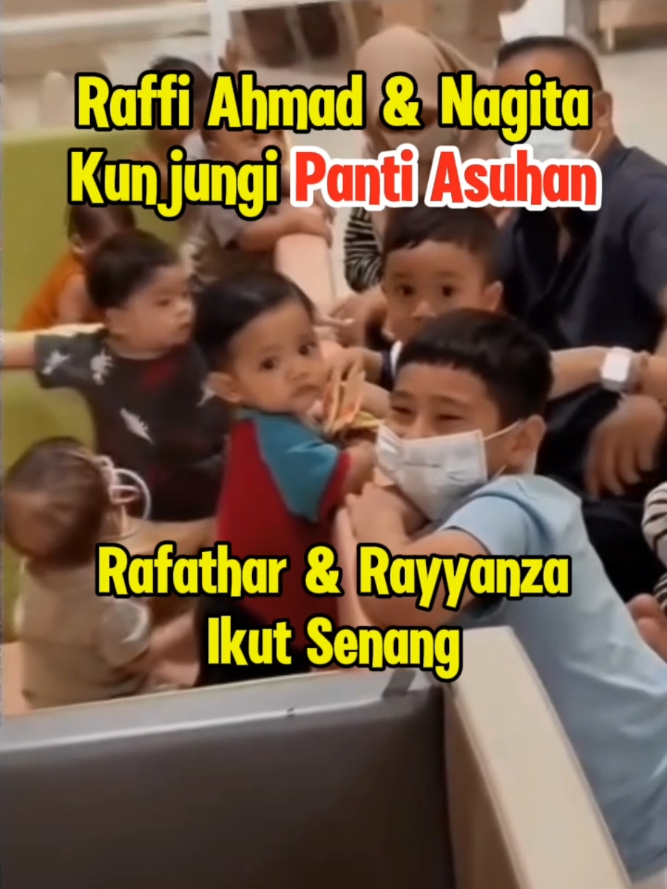 Raffi Ahmad & Nagita Kunjungi Panti Asuhan, Rafathar & Rayyanza Senang bisa Main Bareng Anak Yayasan #fyp #trending 