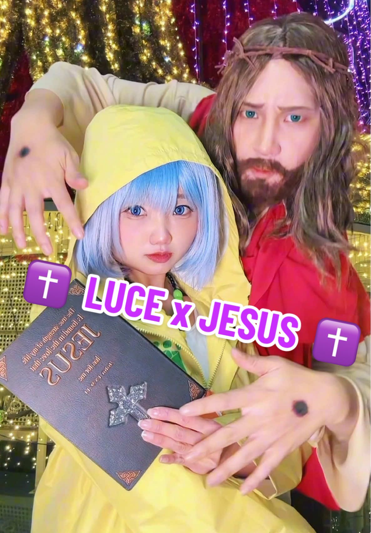 AMEN AMEN AMEN AMEN AMEN AMEN 👊🏻🔥 #Luce #Jesus #Jojo #jojopose #cosplay #ジョジョの奇妙な冒険 #fyp #fypシ 