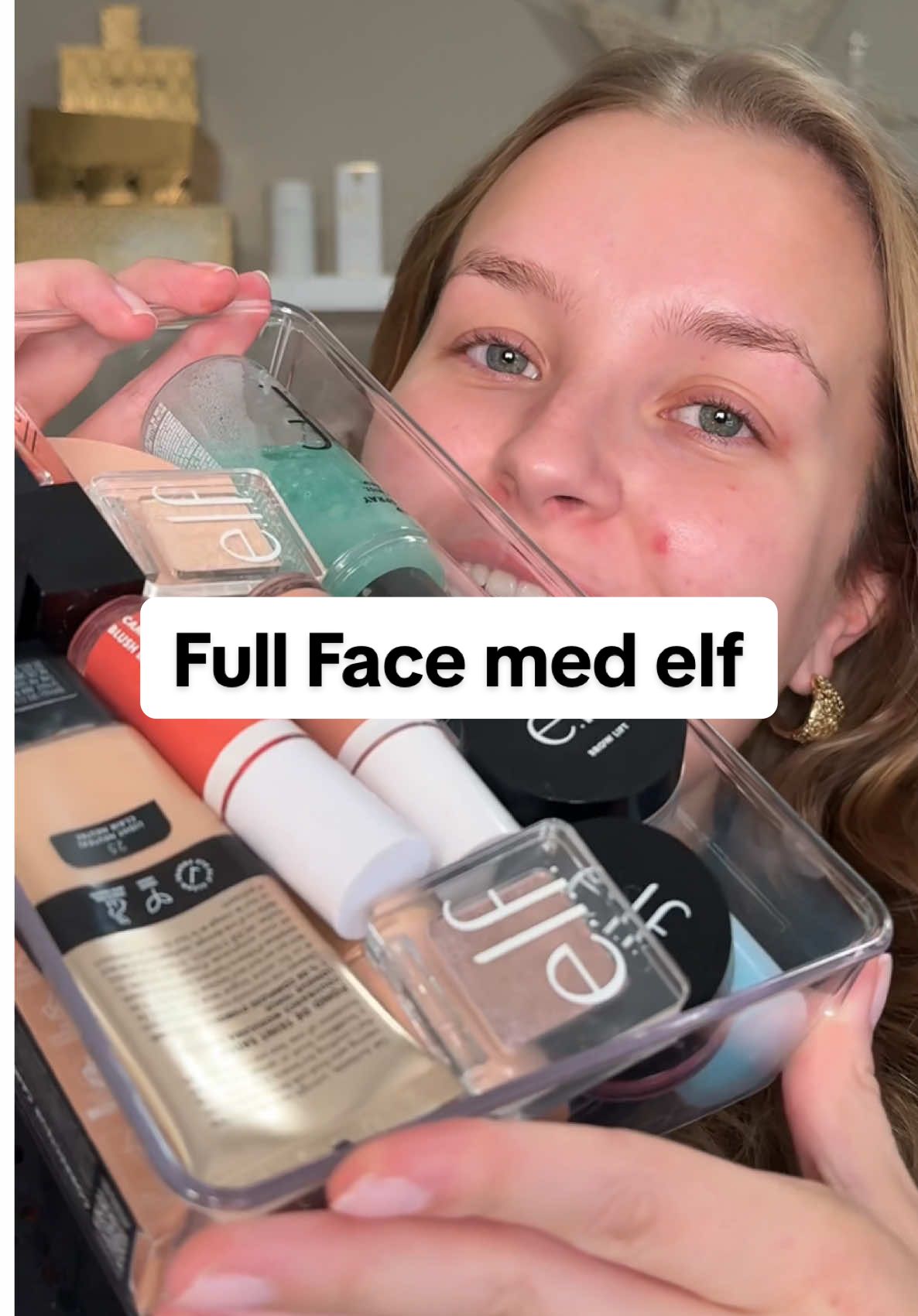 Full face med @elfcosmetics 💄✨ Hvilket merke skal jeg ta full face med next?🤍 #elfcosmetics #elf #fullfacemakeup #fullfaceofmakeup #sminke 