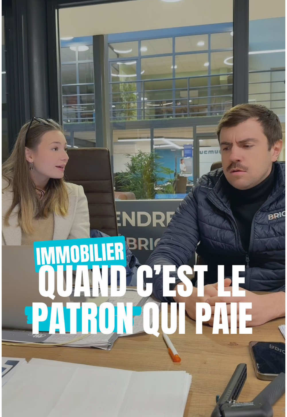 Ca serait quand même mal poli de refuser nan ? 😂 #immobilier #repas #patron #belgique #bricktherules 