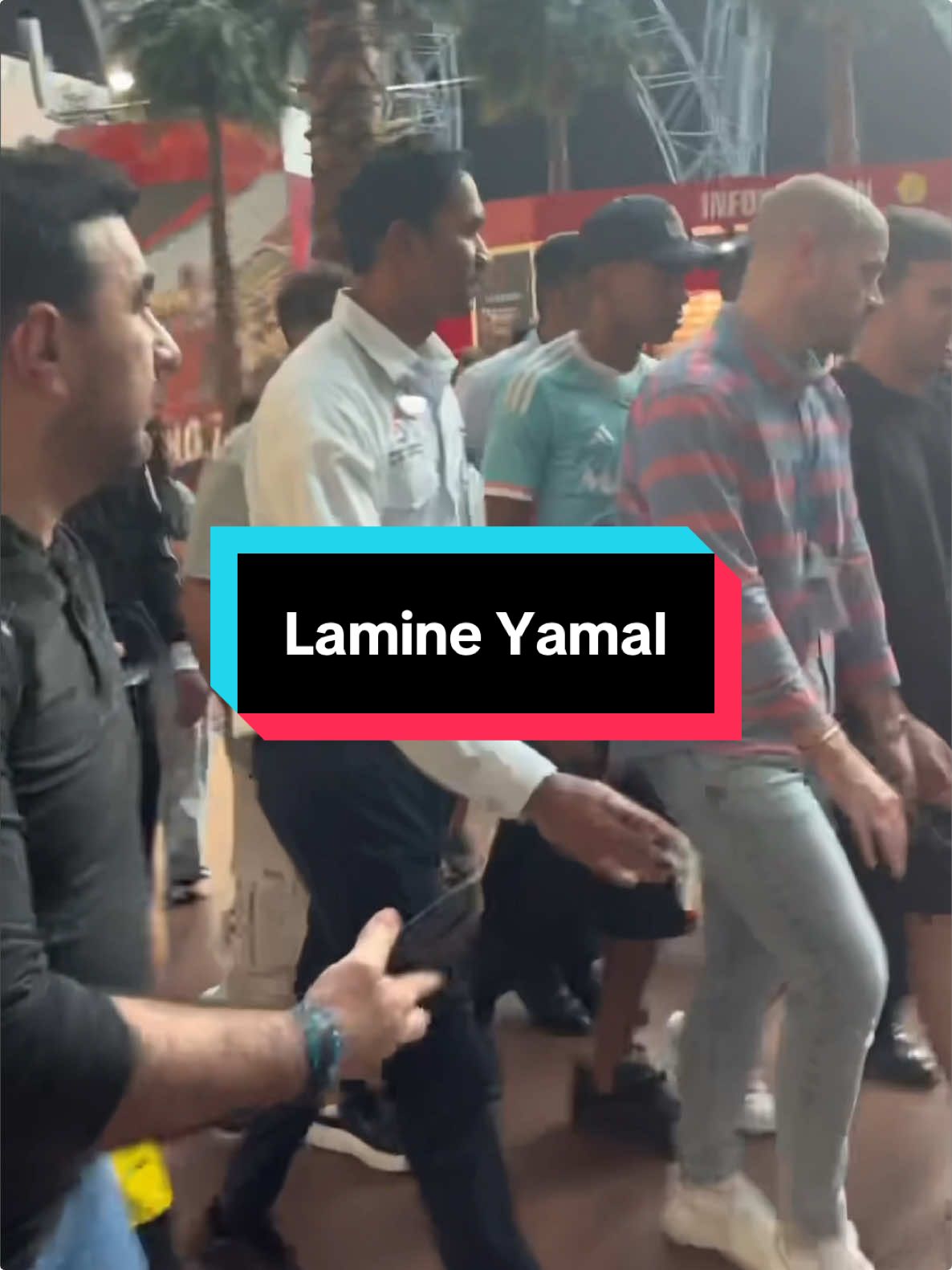 Lamine Yamal is a Ferrari Fan…spotted at Ferrari World Abu Dhabi #barcelona #lamineyamal #football #messi #realmadrid credits: @Ken4nx17🇵🇸 