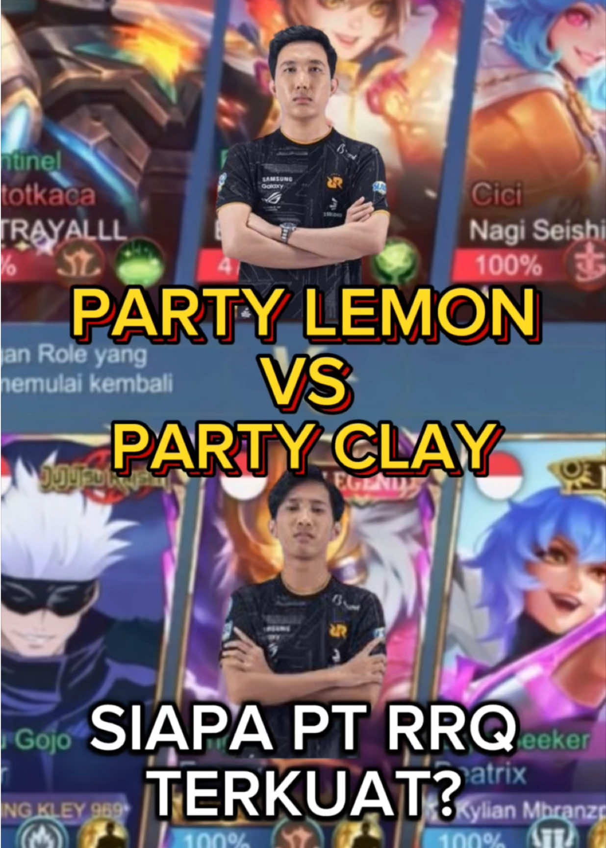 Momen Clay,Branz,Tazz,Saykots,Vyn melawan Pt rank Lemon #mlbb 