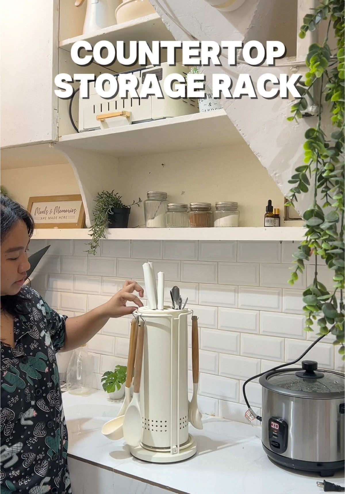 Countertop storage rack #organizerfinds #tiktokfinds 