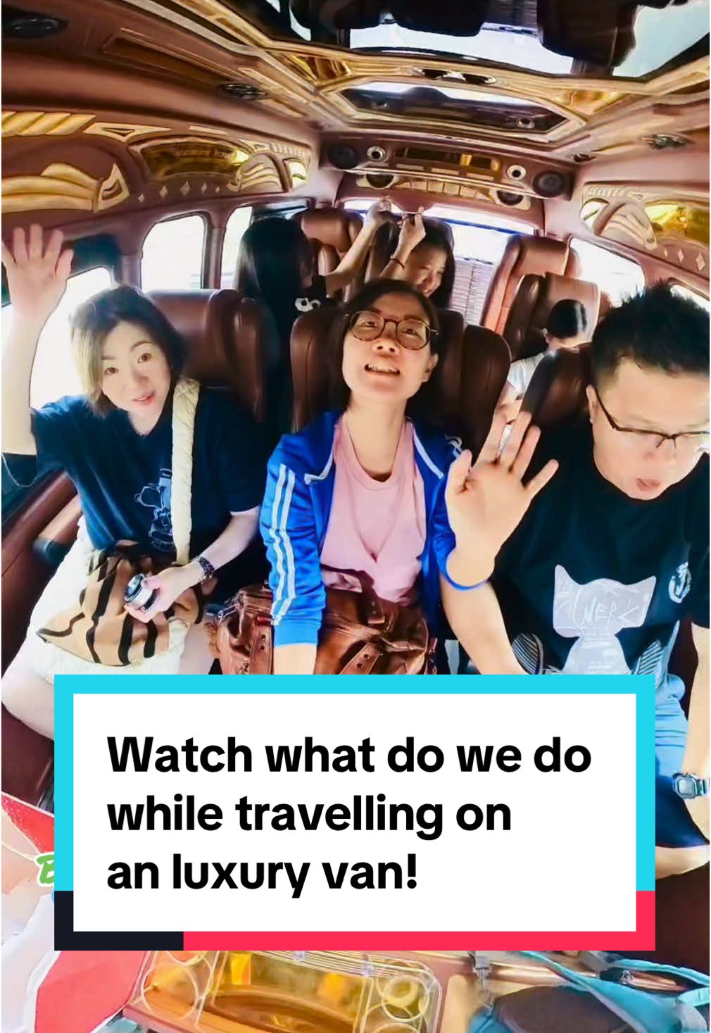 Watch what do we do while travelling on a luxury van!#traveltiktok #traveling #markmyvacation #tiktokshopsg #createtowin #luxuryvan #holidays #bangkok 