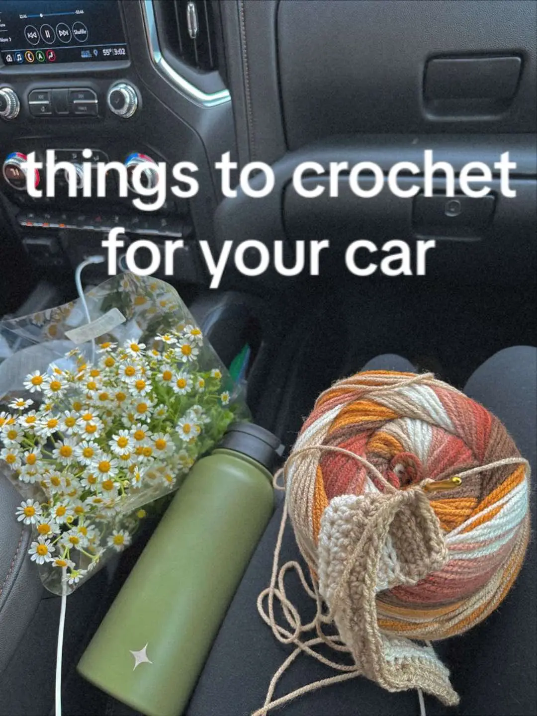 some cute things you can crochet for your car 💚✨ #crochet #crochettok #crochetersoftiktok #crochettiktok #crochetaddict #inspiration #crochetbeginner #crafts #creative #aesthetic #crochetproject #crochetideas 