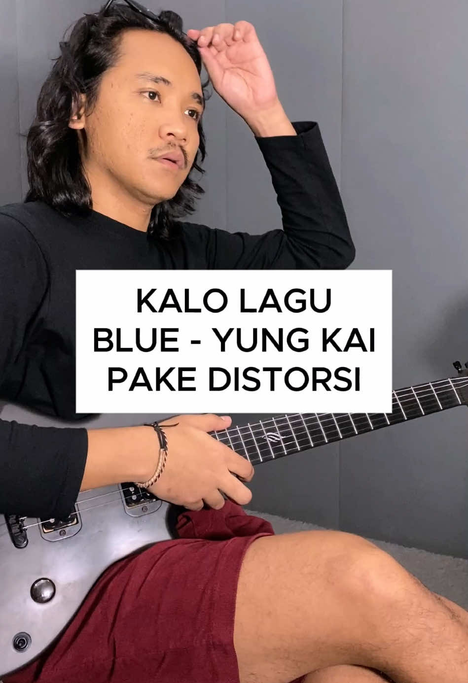 Banyak bgt yg minta nih lagu ini #guitar #electric #blue #yungkai 