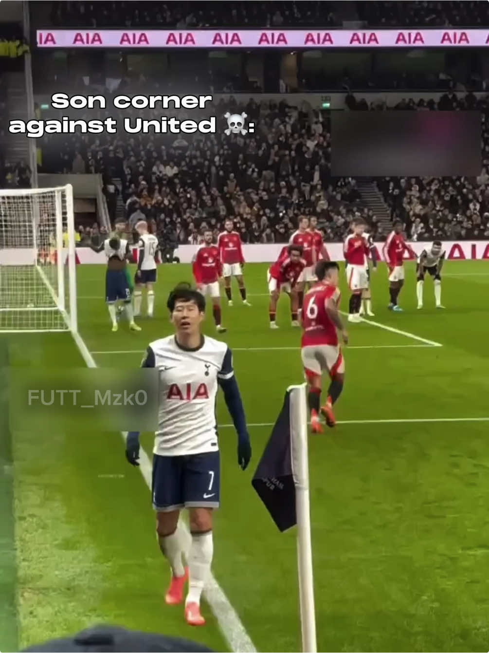 What a corner 😨 #fyp #pourtoi #son #tottenham #manchesterunited #corner #goal #heungminson 