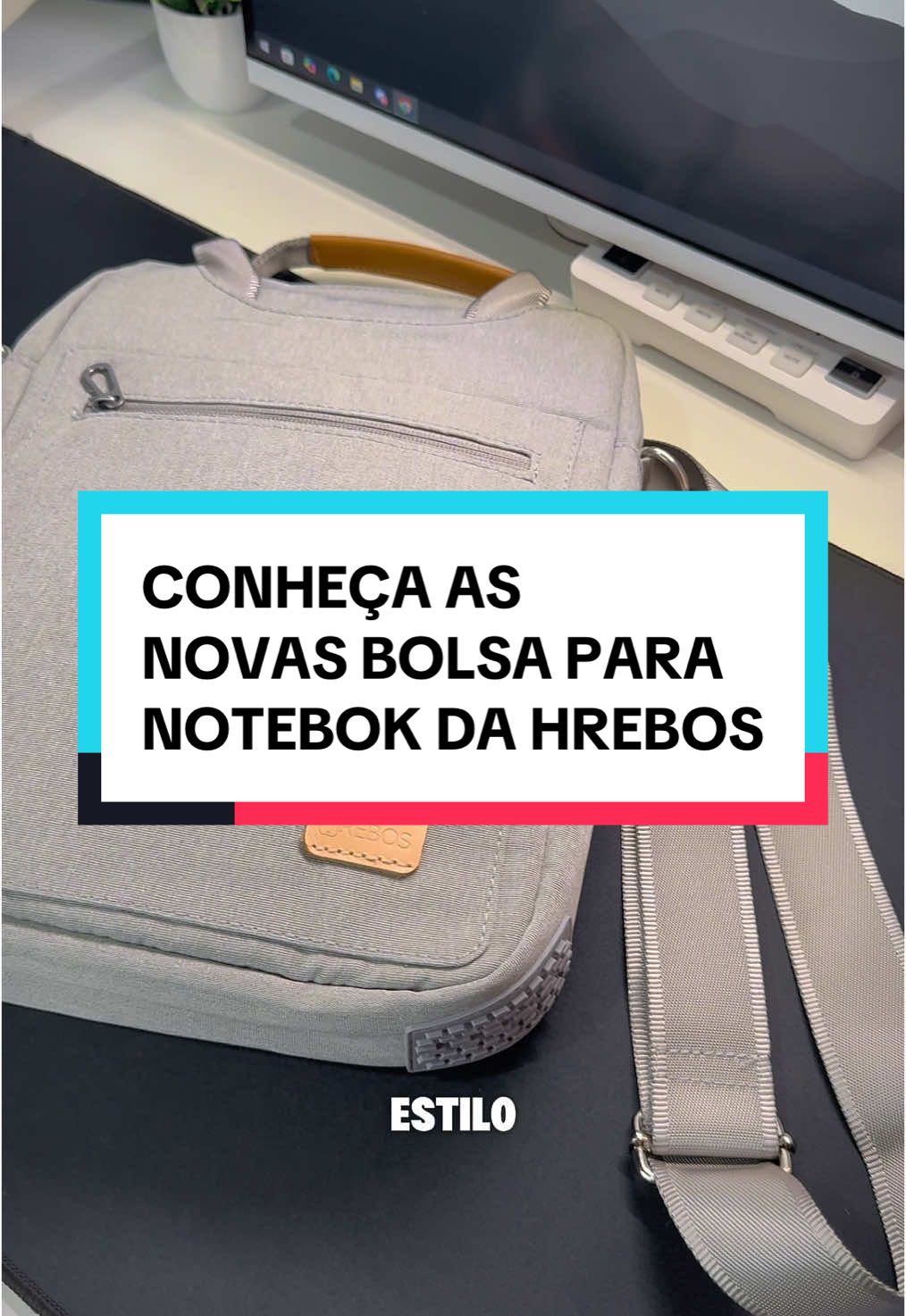 👜✨ A bolsa de notebook que combina com tudo! 🔹 Prática, elegante e resistente. 🔹 O Jairo já garantiu a dele – e você? 🔥 Corre pra garantir a sua com a Hrebos! #Hrebos #BolsaDeNotebook #Unboxing