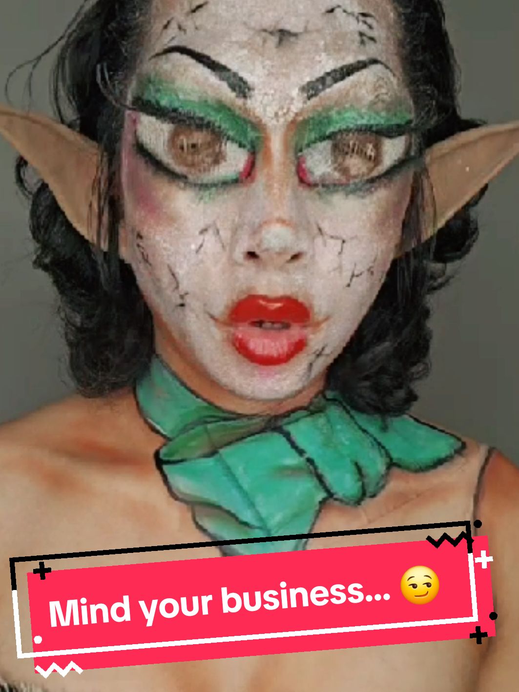 Mind your business... 😏 #TheElvez #occosplay #makeupsfx #makeup #makeuptransformation makeup cosplay