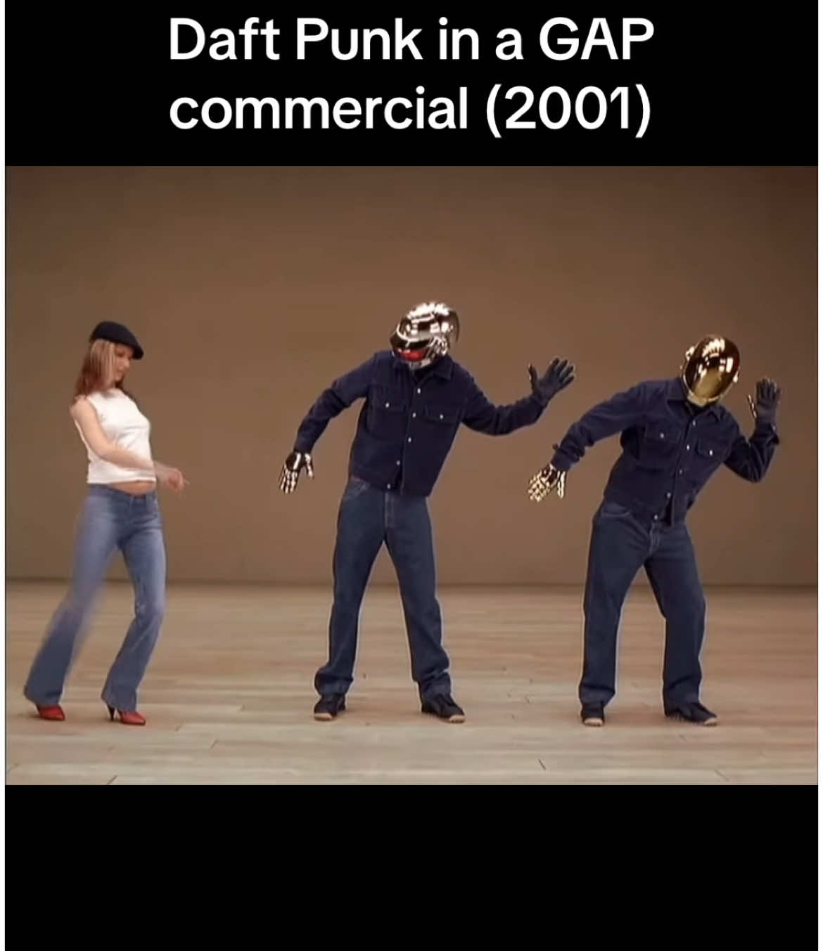 @Daft Punk once appeared in an ad spot for GAP. It ran in March 2001 and featured their track “Digital Love” (🎥: @gap, h/t edmclip/IG) #daftpunk #commercial #edm #electronicmusic 