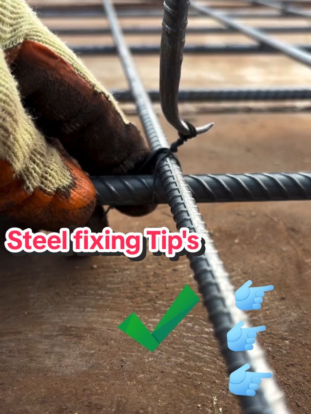 Steel fixing Tip's #steel #steelers #steelwork #tips #structuralengineering #homedecor #fyp #construction #bedroomdesign 