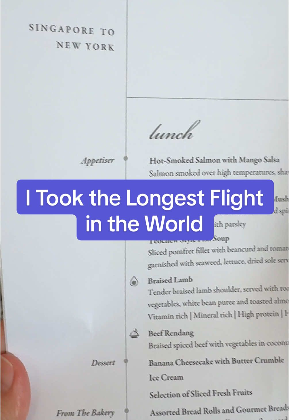 i took the longest flight in the world. 18 hours and 40 minutes from Singapore to New York. Here’s how it went! #traveltaps #travel #longflight #singaporeairlines #singaporetojfk #jfk #businessclass #businessclasstravel #netflix 