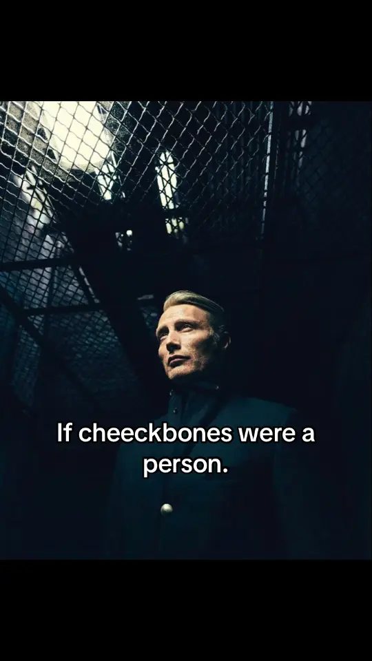 His cheeckbones have their own personalities. #fy #fyp #viral #man #madsmikkelsen #hannibal #hannibaltiktok #hannibalnbc #fyp #Love #trending #capcut #trend #act #acting #fup #oldman #foryou #foryoupage 