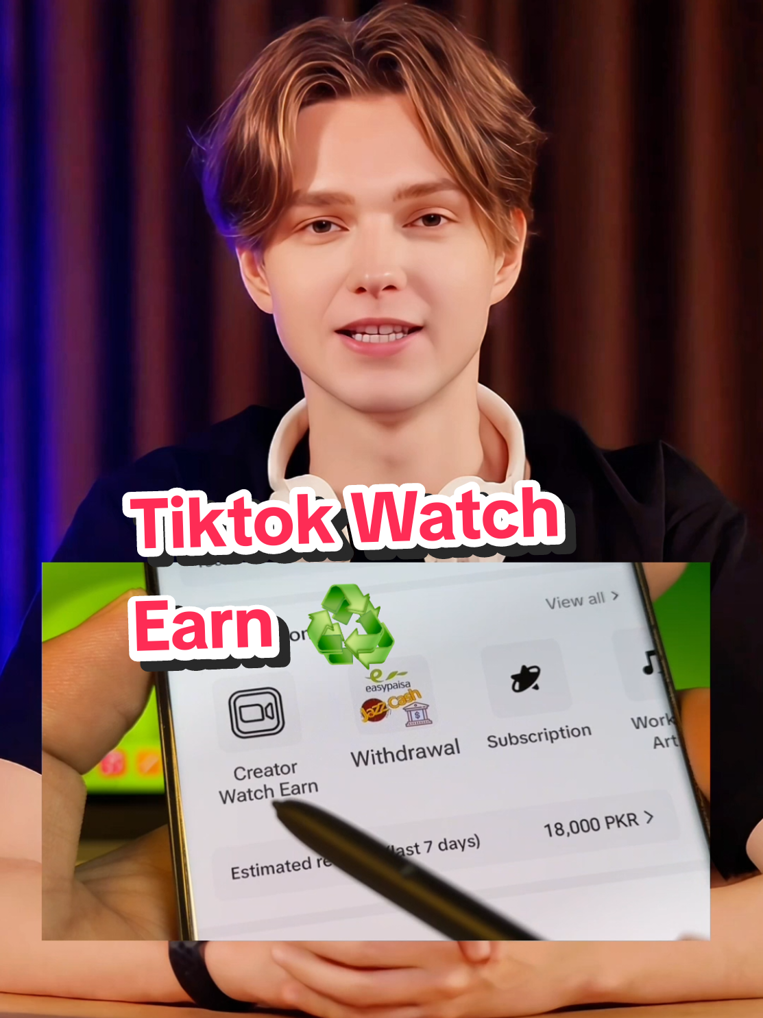 Part 3/ tiktok watch earn tiktok earning #tiktokearning #fyp #makemoneyonline #grow #tech #foryou #foryoupage #watchearn 