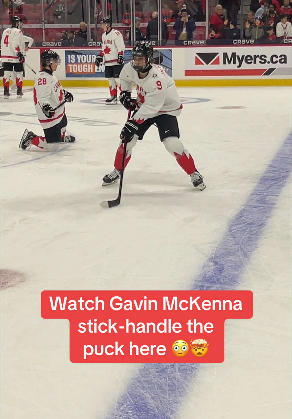 Gavin McKenna is looking like the real deal 😳🤯 #hockey #worldjuniors #canada #NHL 