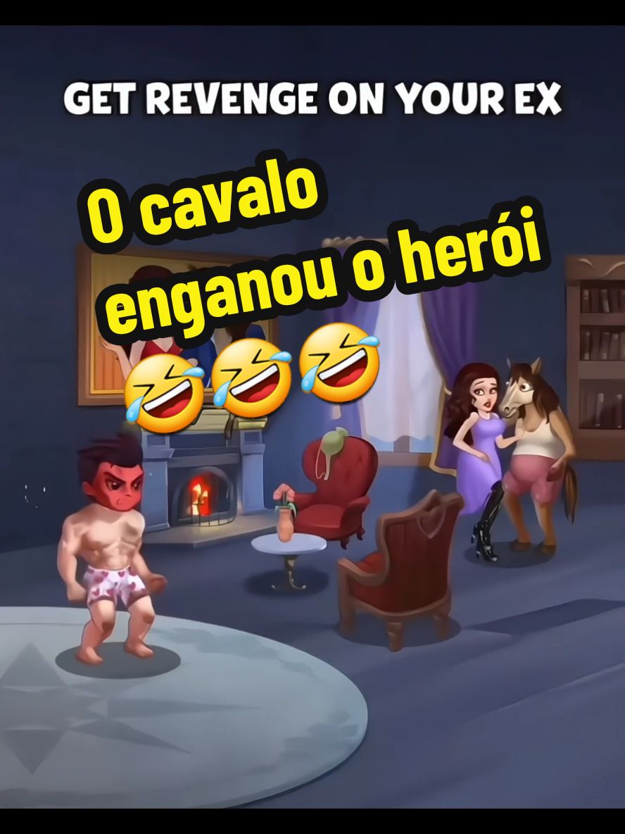 O cavalo enganou o herói #animation #cartoon #kids 