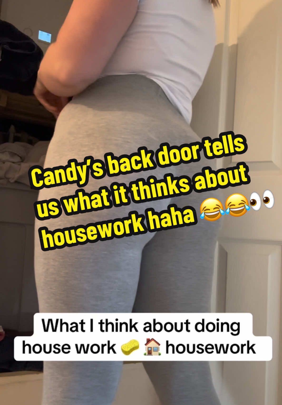 Candy’s back door tells us what it thinks about housework !! 😂😂👀👀👀 #fartqueen  #farting  #fartsarefunny  #housechores  #gogo  #viral_video  #trendin  #gass @Goddessoffarts @_worldiefartqueens_ 