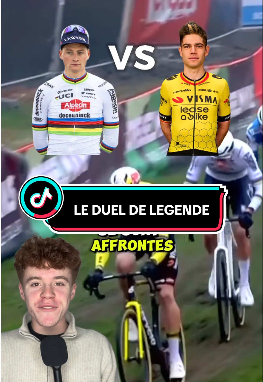 LE duel qu’on attend tous ⚡️ #meninbike #cyclisme #sport #cycling #TourDeFrance #fyp #cyclocross 