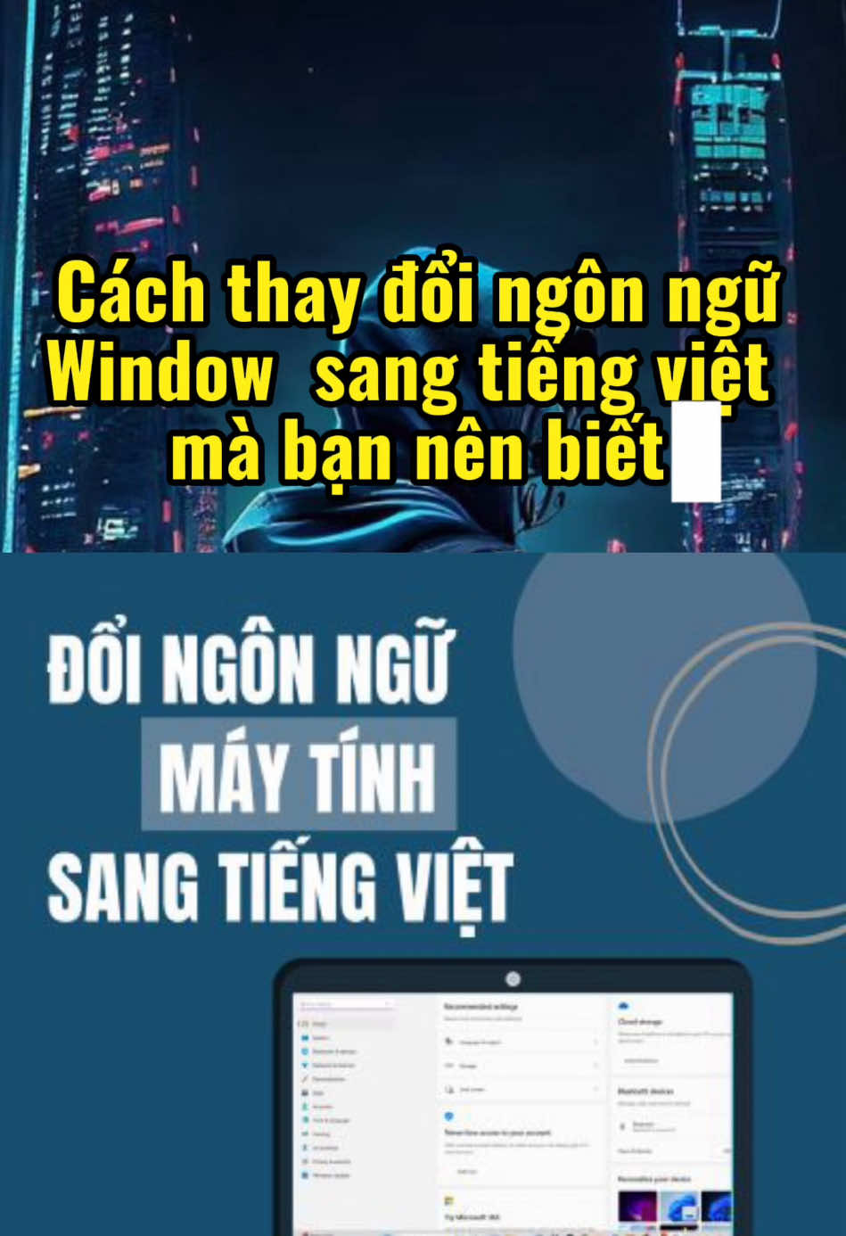 Phần 28: Cách thay đổi ngôn ngữ Windows sang tiếng việt mà bạn nên biết #laptoptrunghoang #laptopbinhduong #laptopgiare #laptopcu #laptopnhapkhaumy #tipslaptop #thanhcongnghe #xh 