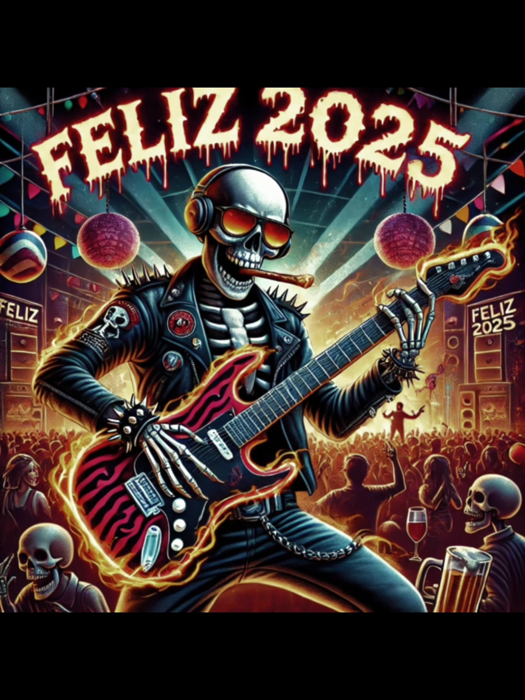 #caveira  #feliz2025  #2025  #happ  #happ2025 #rock #newyear 