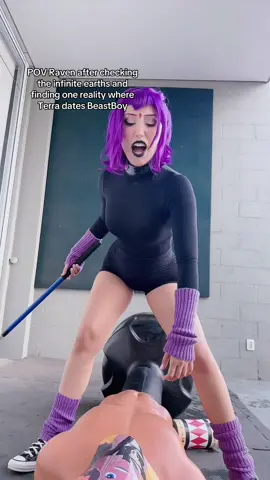 Replying to @Mal22 “No chill” Raven 🤭#fyp #raven #teentitans #teentitansgo #dccomics #acting #cosplay #cosplayer 