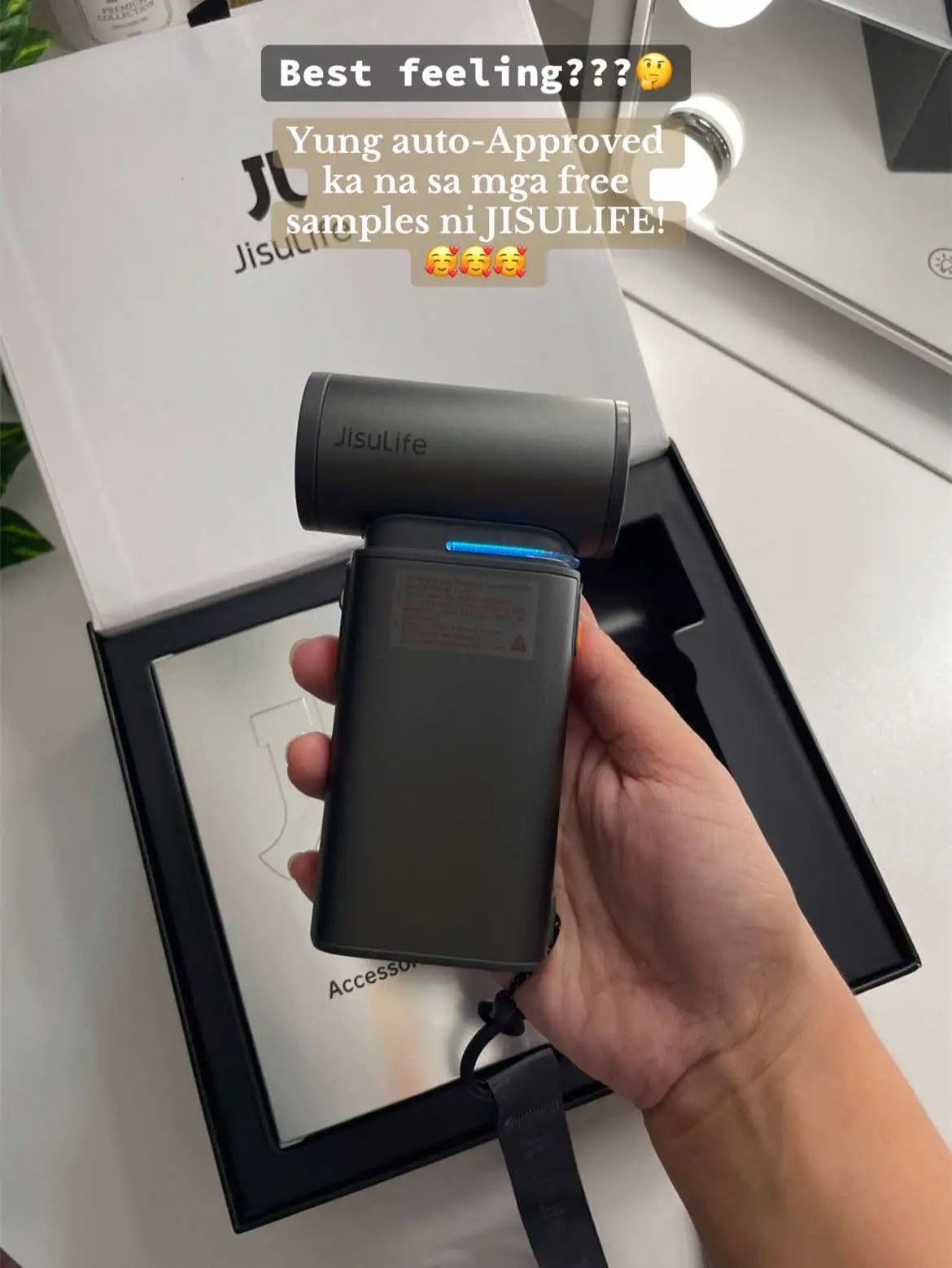 Thank you so much to this generous brand @Jisulife-PH 💛🥰 #jusulife #autoapproved #freesample #tiktokaffiliate #jisulifehandheld #jisulifefan #turbofan #fyp #foryou 