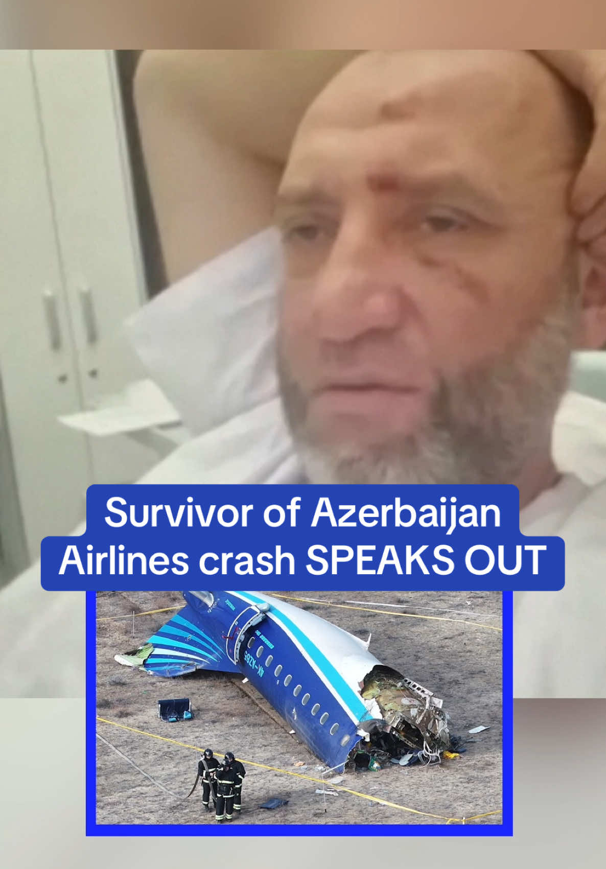 Replying to @xxxxx A passenger on the Azerbaijan Airlines flight that crashed in Kazakhstan on Wednesday said he heard at least one loud bang as the plane approached Grozny in southern Russia. ‘After the bang...I thought the plane was going to fall apart,’ Subhonkul Rakhimov, one of the passengers, told Reuters from hospital. At least 38 people were killed in the crash while 29 survived. According to four sources familiar with the preliminary findings of Azerbaijan's investigation, Russian air defenses may have mistakenly shot down the aircraft, Reuters reported on Thursday. 🎥 Reuters / Subhonkul Rakhimov #azerbaijan #kazakhstan #planecrashes #russia #news|