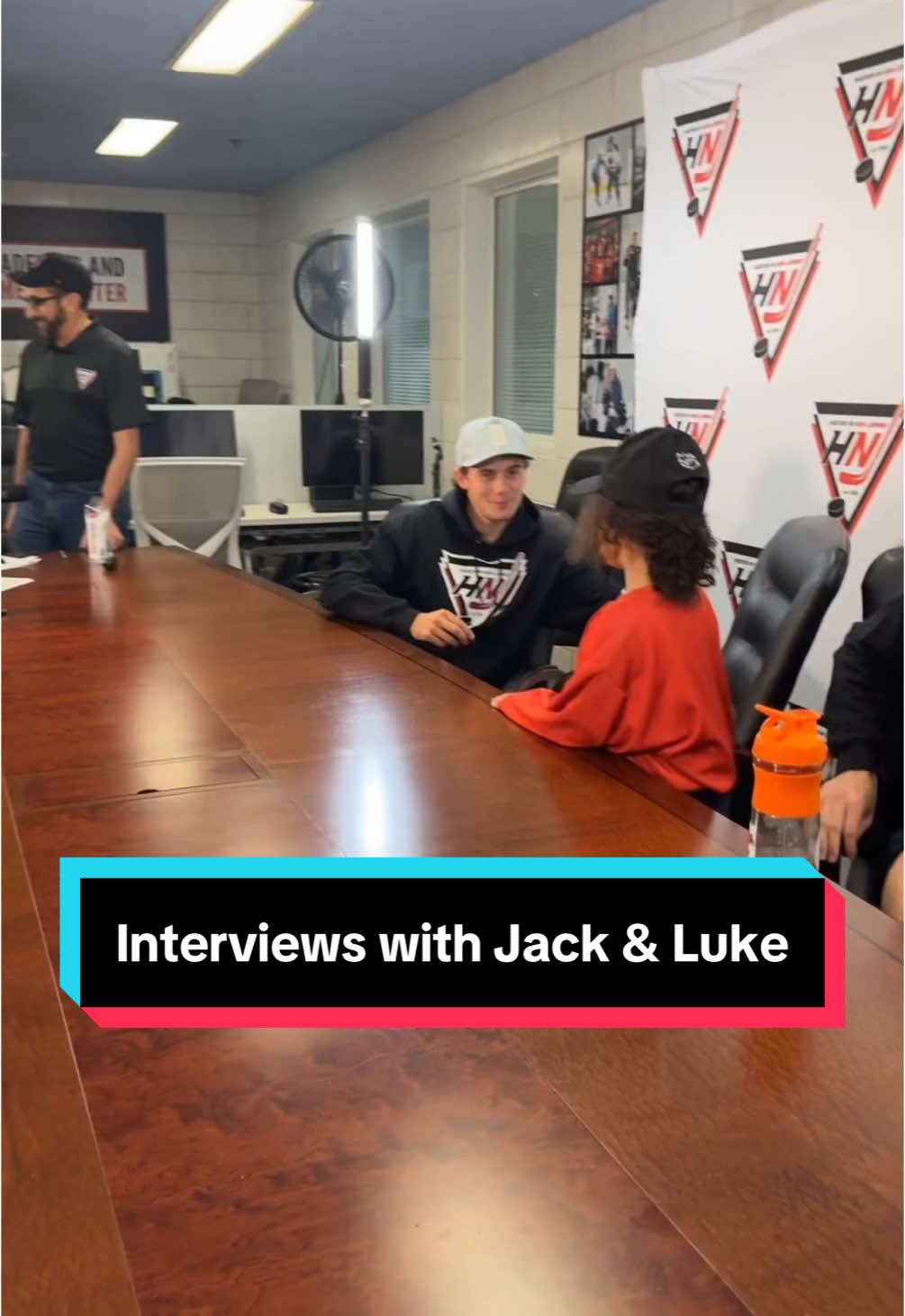 🥇Hotdogs 🥈French Fries 🥉Pizza  #JackHughes #lukehughes are HNJ’s favorite interviewers   #fyp #fypシ #ambassadors #njdevils #youthhockey #jackhughesedit #lukehughes #hughes 